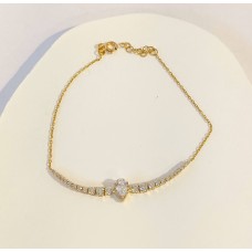 Βραχιόλι Σε Κίτρινο Χρυσό 14Κ - Δάκρυ με ζιργκόν (μέρος σετ) (BR131)